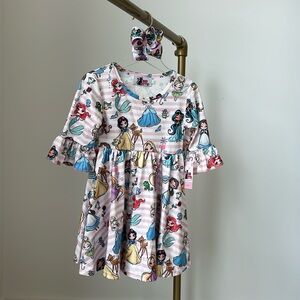 Disney princess toddler dress with sleeves